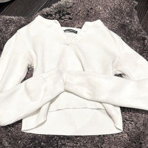 long sleeve crop top